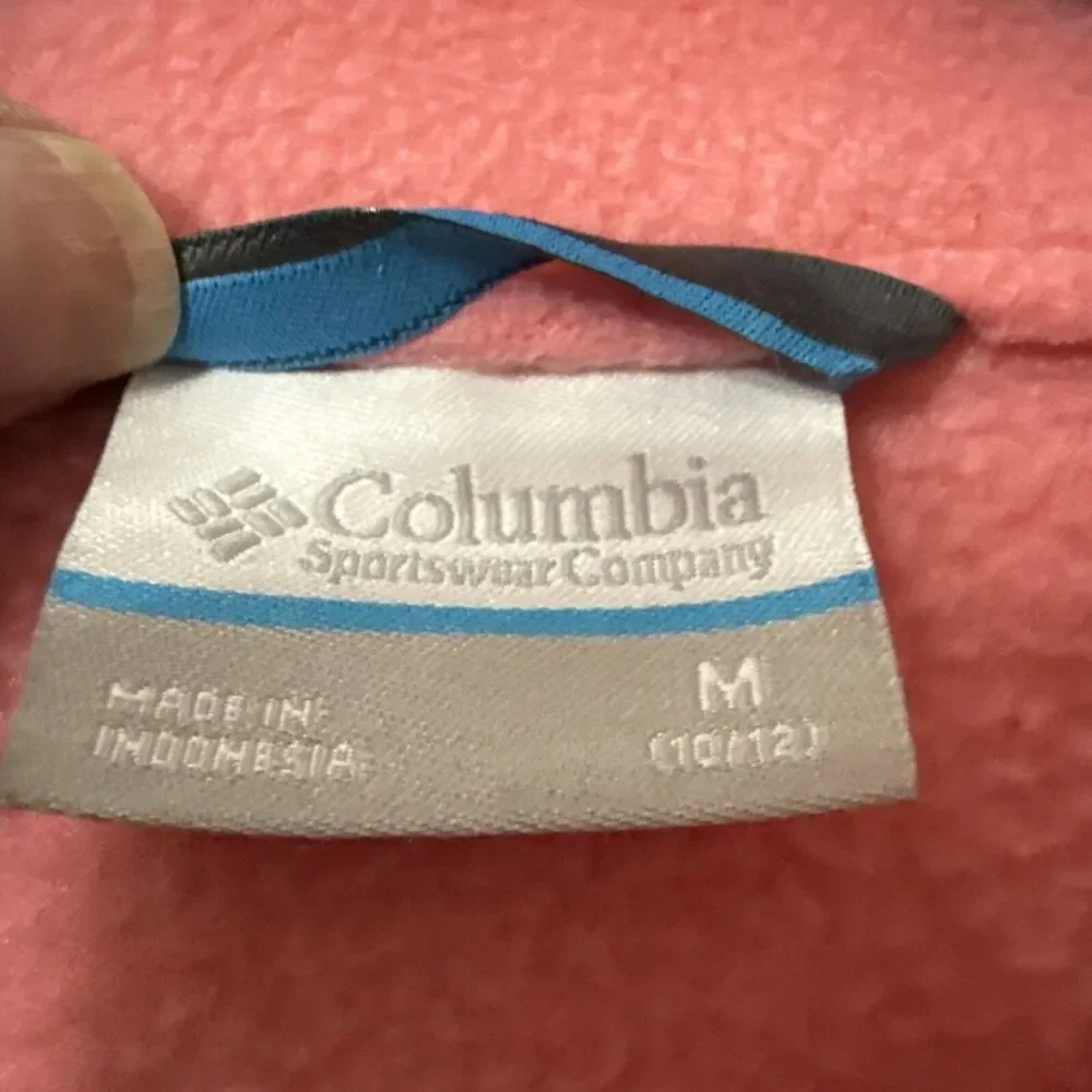 GIRLS Columbia Fleece Jacket - Medium 10/12 in Pink